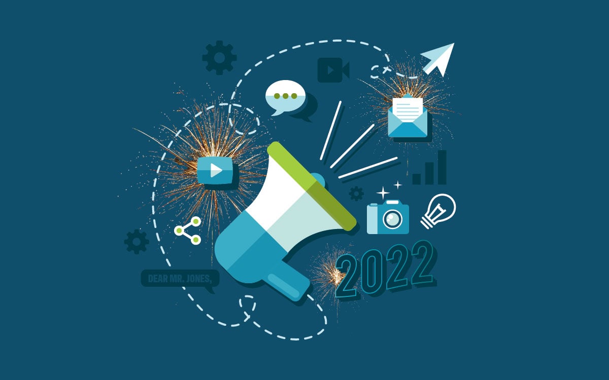 digital marketing in 2022 graphic