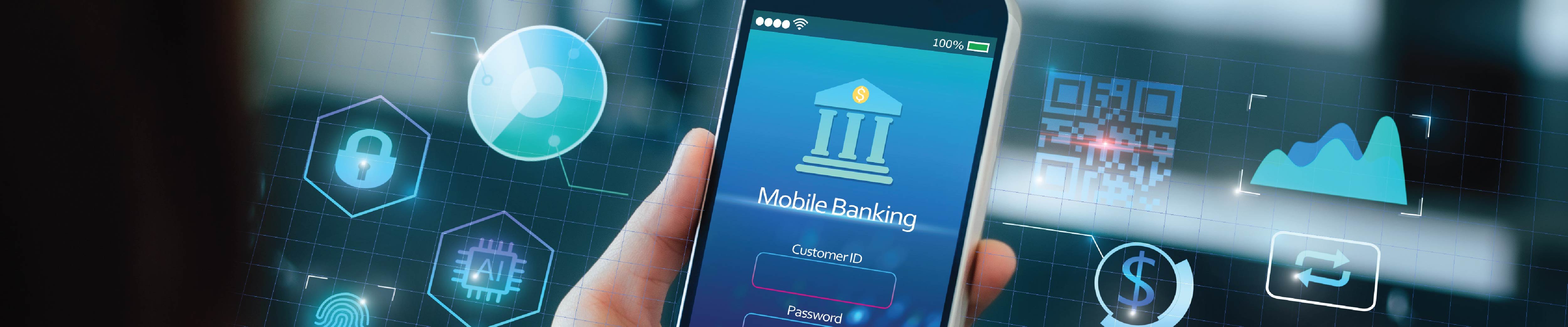 Image of mobile  banking. 